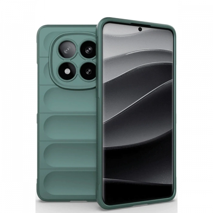 Newface Xiaomi Redmi Note 14 Pro 5G Kılıf Optimum Silikon - Koyu Yeşil