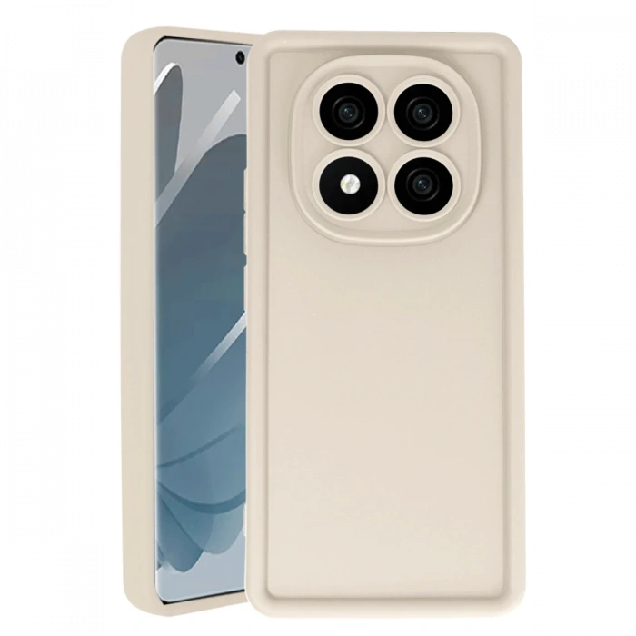 Newface Xiaomi Redmi Note 14 Pro 5G Kılıf Viera Silikon - Krem