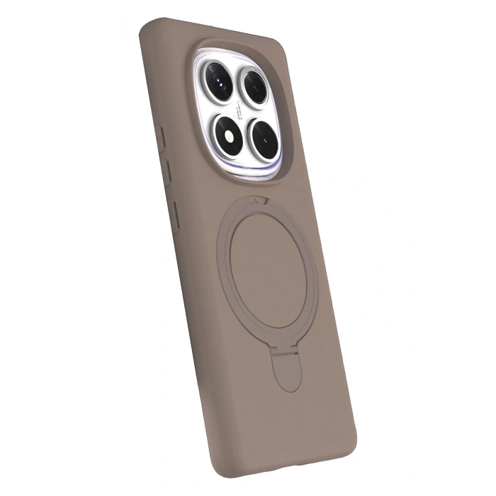 Newface Xiaomi Redmi Note 14 Pro 5G Regal Magsafe Standlı Kapak - Çöl Titanyum