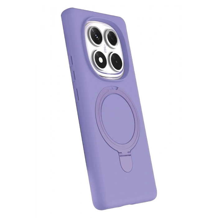 Newface Xiaomi Redmi Note 14 Pro 5G Regal Magsafe Standlı Kapak - Lila