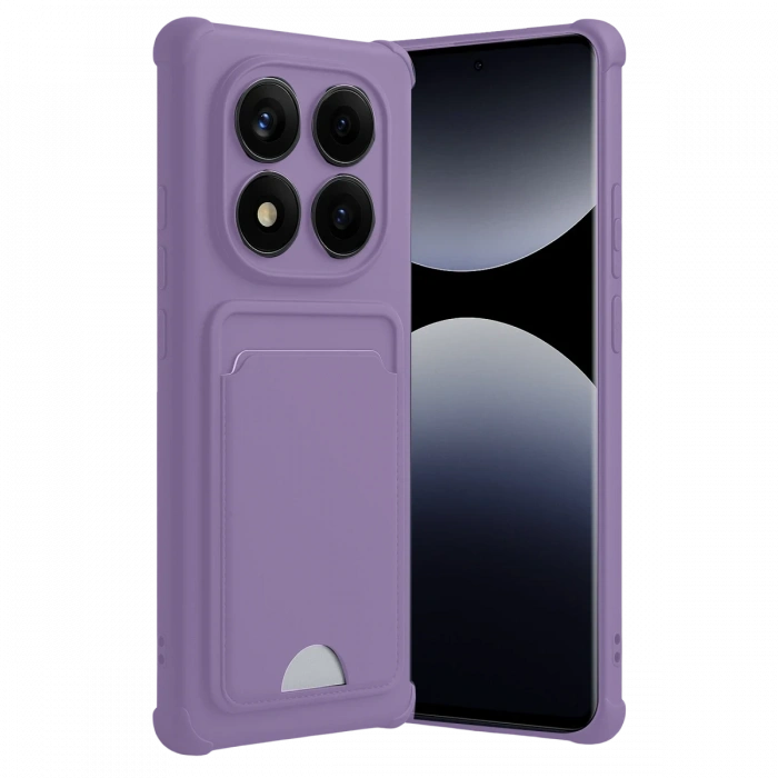 Newface Xiaomi Redmi Note 14 Pro Plus Kelvin Kartvizitli Silikon - Lila