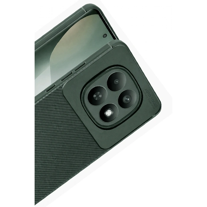 Newface Xiaomi Redmi Note 15 Pro Plus 5G Auto Focus Karbon Kapak - Koyu Yeşil