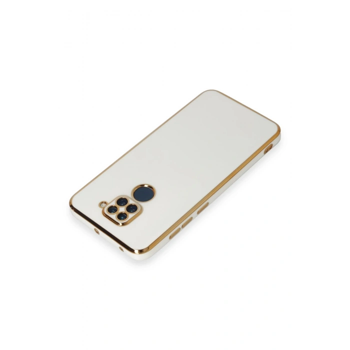 Newface Xiaomi Redmi Note 9 Kılıf Volet Silikon - Beyaz