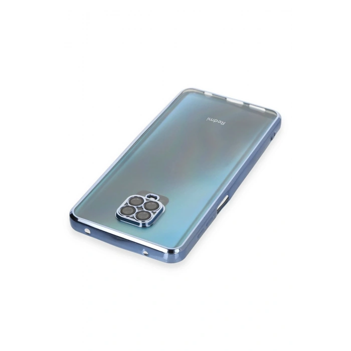 Newface Xiaomi Redmi Note 9 Pro Kılıf Razer Lensli Silikon - Açık Mavi