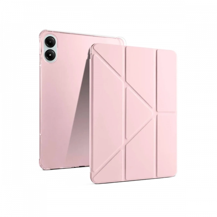 Newface Xiaomi Redmi Pad Pro 12.1 Kılıf Kalemlikli Mars Tablet Kılıfı - Rose Gold
