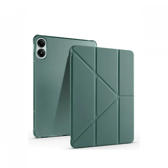 Newface Xiaomi Redmi Pad SE 4G Kılıf Kalemlikli Mars Tablet Kılıfı - Koyu Yeşil