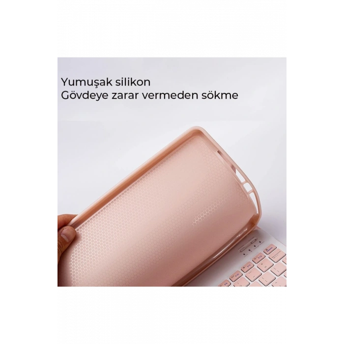 Newface Xiaomi Redmi Pad SE Kılıf KC01 Smart Klavyeli Tablet Kılıfı - Lila