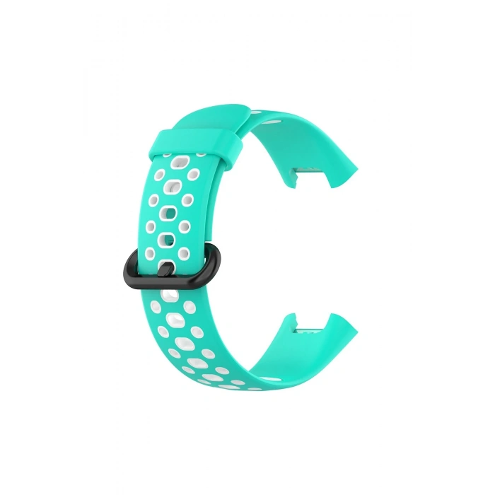 Newface Xiaomi Redmi Watch 2 Spor Delikli Kordon - Turkuaz-Beyaz