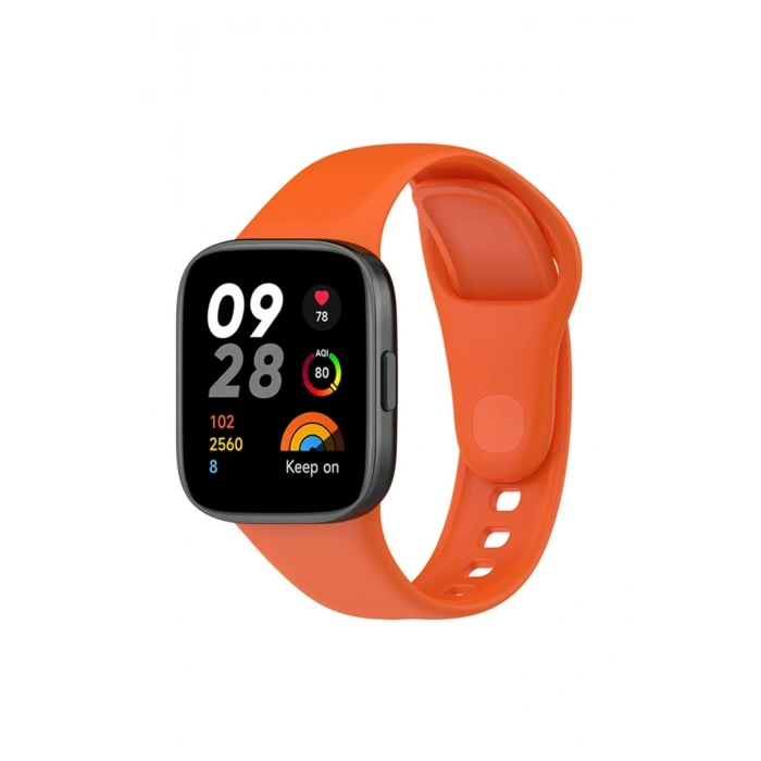 Newface Xiaomi Redmi Watch 3 Klasik Kordon - Turuncu