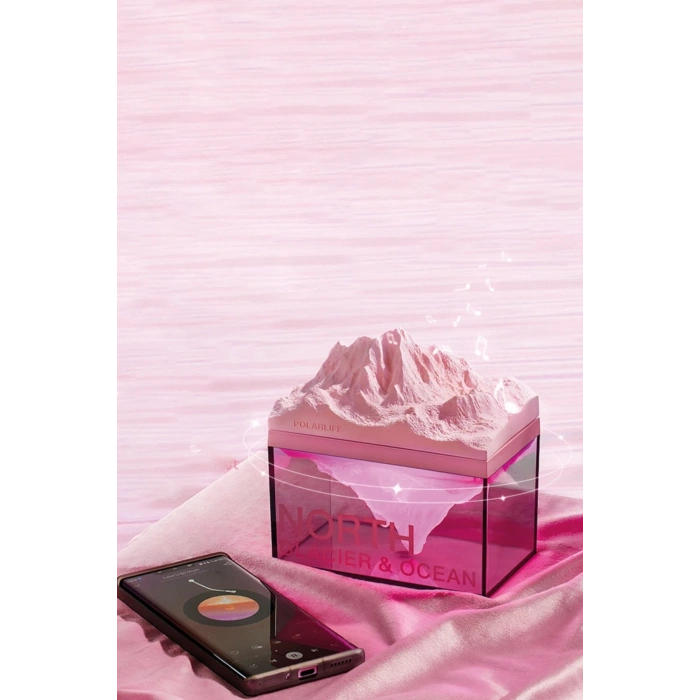 Newface Z4 Kuzey Okyanus Temalı Gece Lambası Özellikli BT Kablosuz Hoparlör - Pembe