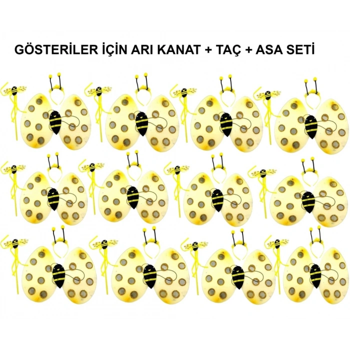 Okul Gösterileri için  Arı Kanadı Seti - Etkinlik Kanatları