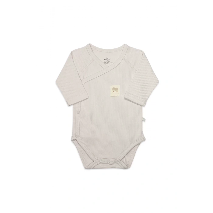 Organic Flying Balloons Kruvaze Uzun Kol Body Bs17121 Bej