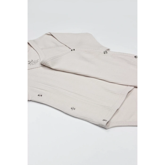 Organic Flying Balloons Kruvaze Uzun Kol Body Bs17121 Bej