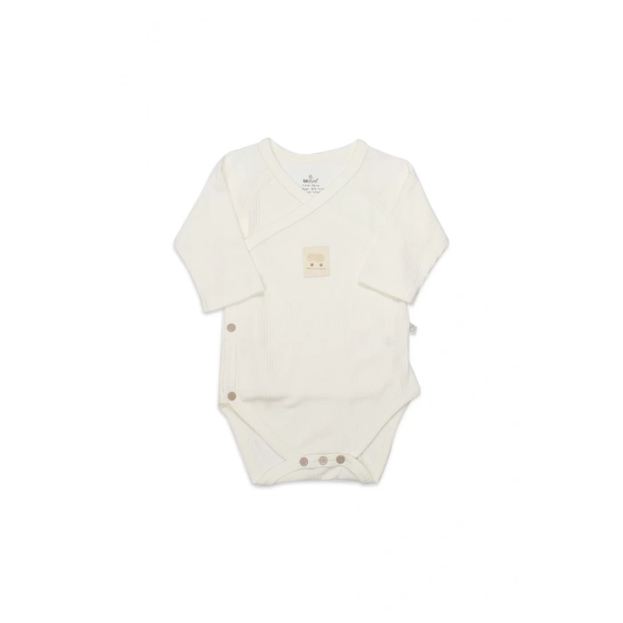 Organic Flying Balloons Kruvaze Uzun Kol Body Bs17121 Ekru