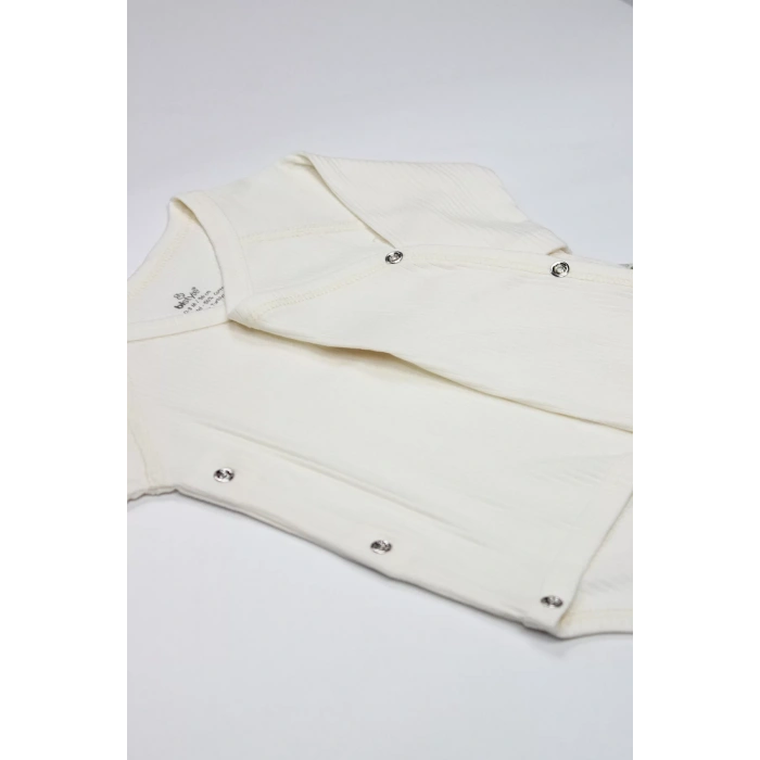 Organic Flying Balloons Kruvaze Uzun Kol Body Bs17121 Ekru