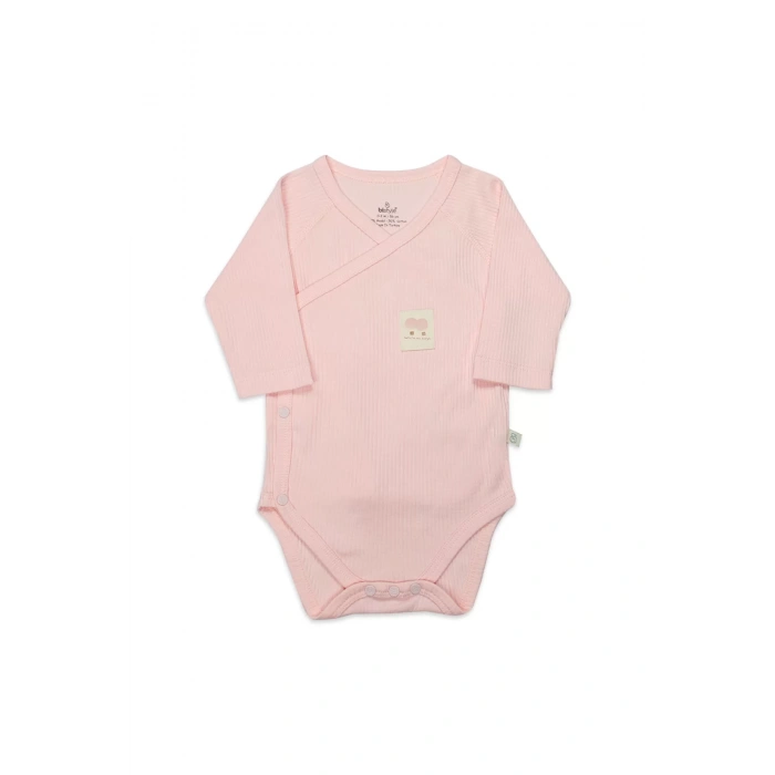 Organic Flying Balloons Kruvaze Uzun Kol Body Bs17121 Pembe