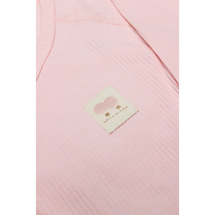 Organic Flying Balloons Kruvaze Uzun Kol Body Bs17121 Pembe