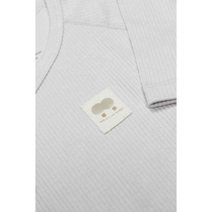 Organic Modal Flying Balloons Kruvaze Uzun Kol Body BS17121 Bej