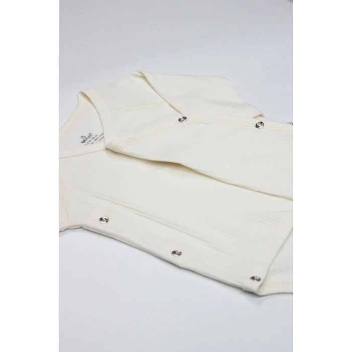 Organic Modal Flying Balloons Kruvaze Uzun Kol Body BS17121 Ekru