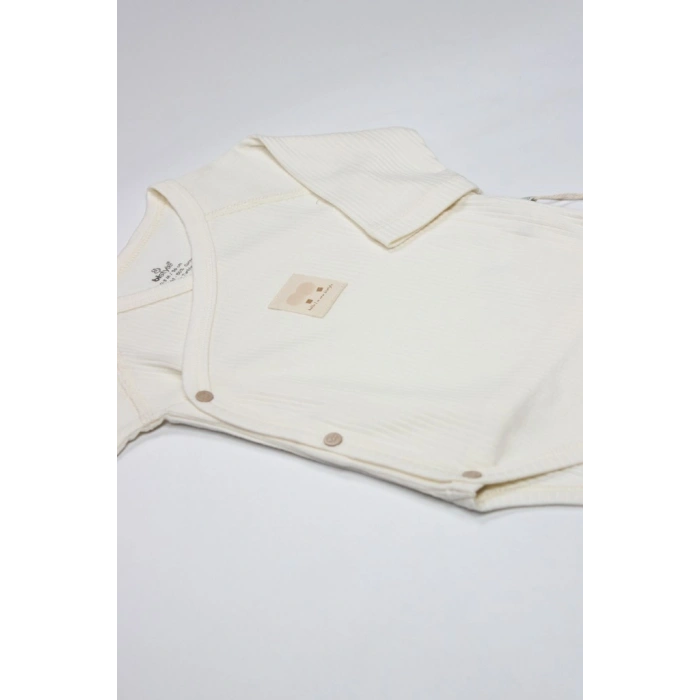 Organic Modal Flying Balloons Kruvaze Uzun Kol Body BS17121 Ekru