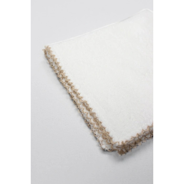 Organik 28x28 6Lı Havlu Mendil 90105 Ekru