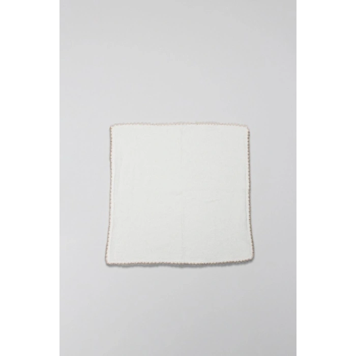 Organik 28x28 6Lı Havlu Mendil 90105 Ekru