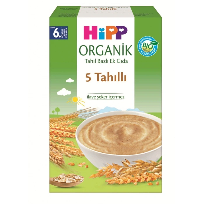 Organik 5 Tahıllı Tahıl Bazlı Kaşık Maması 200 Gr