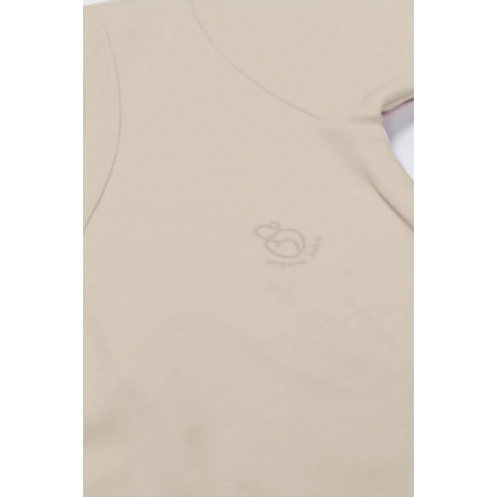 Organik Natural Basic Style Kruvaze Uzun Kol Body Bs17102 Bej