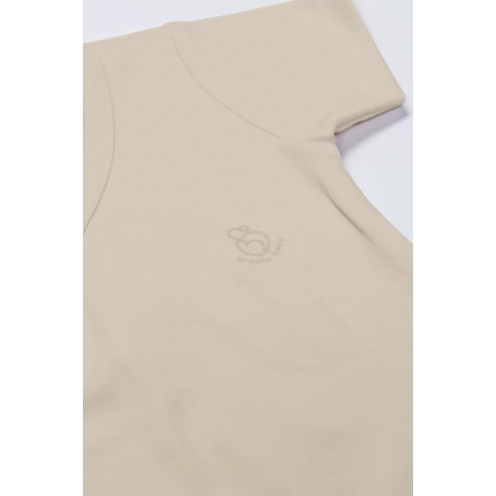 Organik Natural Basic Style Kruvaze Yarım Kol Body Bs17101 Bej