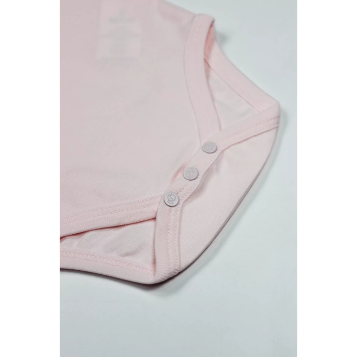 Organik Natural Basic Style Yarım Kol Body Bs17103 Pembe