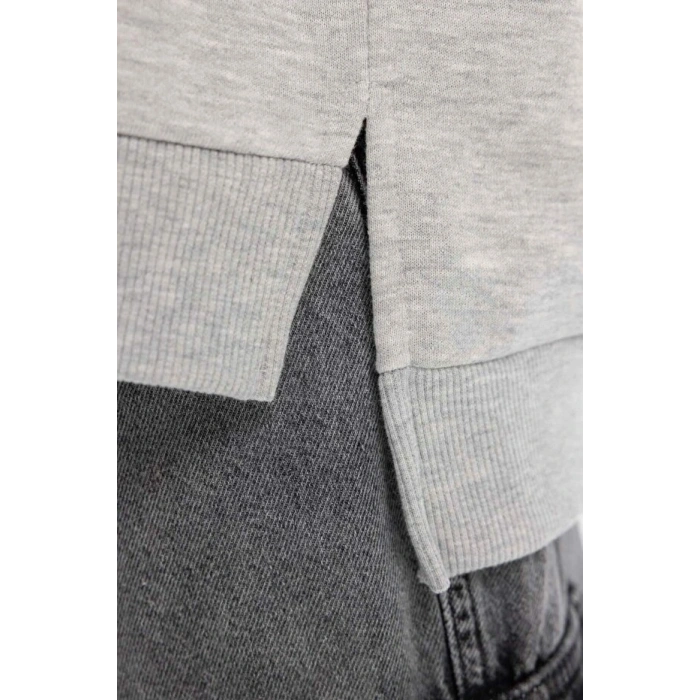 Oversize Geniş Kalıp Polo Yaka Sweatshirt