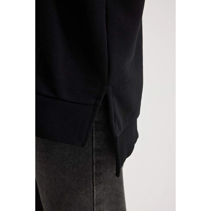 Oversize Geniş Kalıp Polo Yaka Sweatshirt