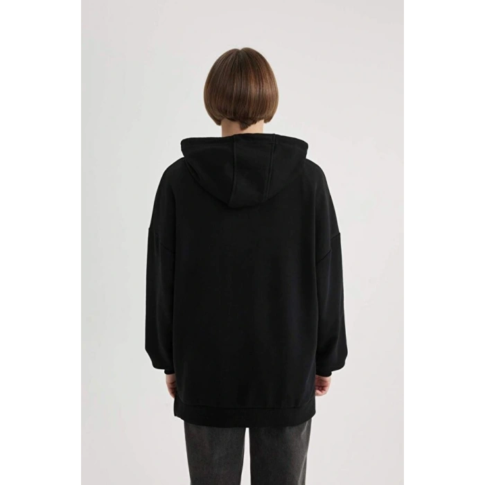 Oversize Geniş Kalıp Polo Yaka Sweatshirt