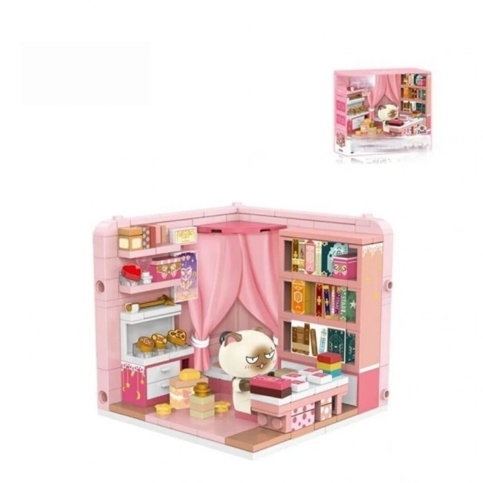 P885006 KEDİ MAKYAJ  ODASI 247 PARÇA BLOCK OYUNCAK