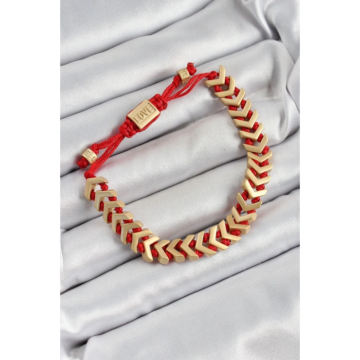 Pirinç Asansörlü Gold Renk Juju Kadın Bileklik