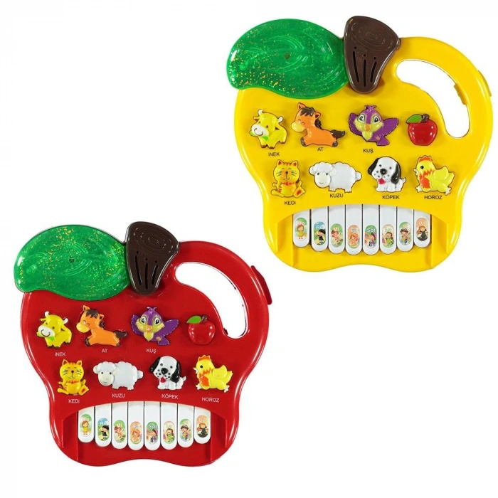 Prestij Kutulu Hayvanlı Pilli Elmalı Piano