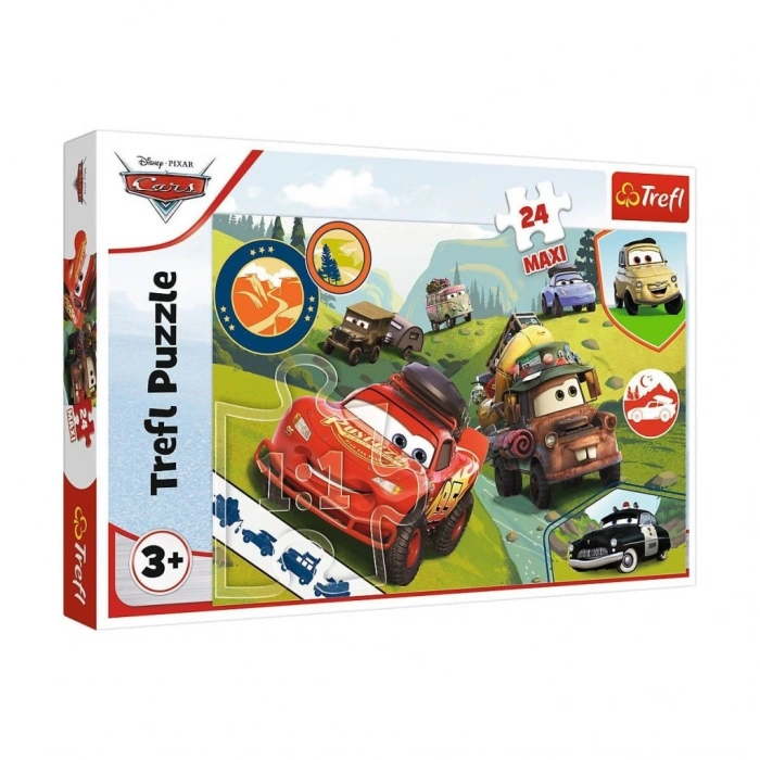 PUZZLE-14352 MaxiNessiWorld Cars 3 24 Parça Çocuk Puzzle