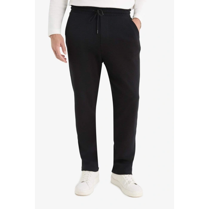 Regular Fit Cepli Düz Paça Dokulu Eşofman Altı D7603AX25SP