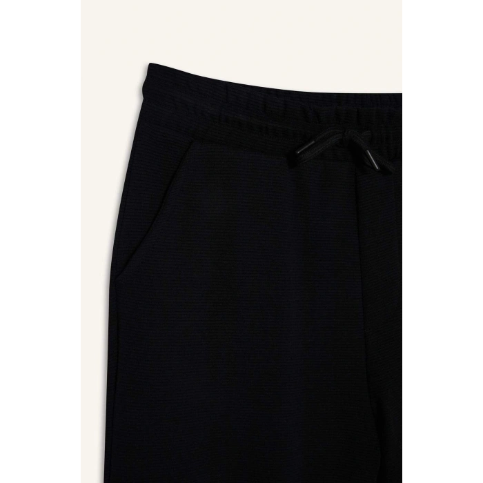 Regular Fit Cepli Düz Paça Dokulu Eşofman Altı D7603AX25SP