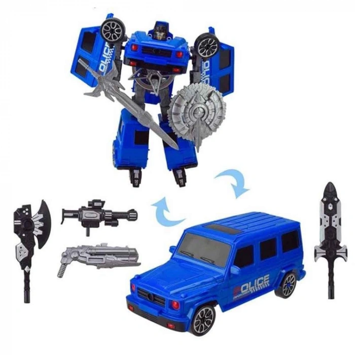 S00005039 ROBOT TRANSFORMER POLİS SET 3R.2A.