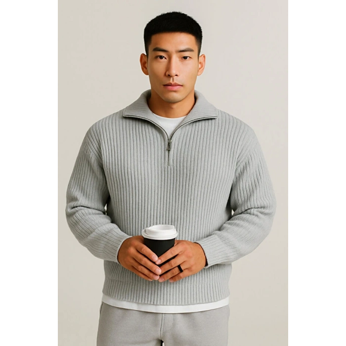 selanik örme erkek kalın kışlık kazak