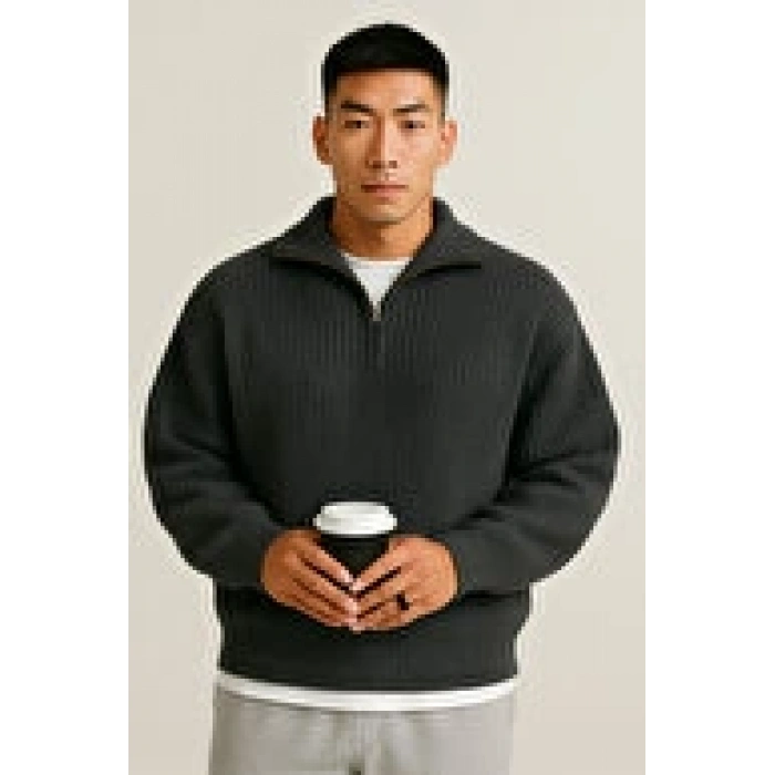 selanik örme erkek kalın kışlık kazak