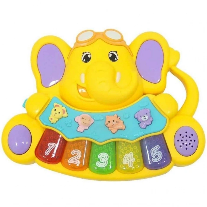 Sesli ve Işıklı Piyanolu Fil