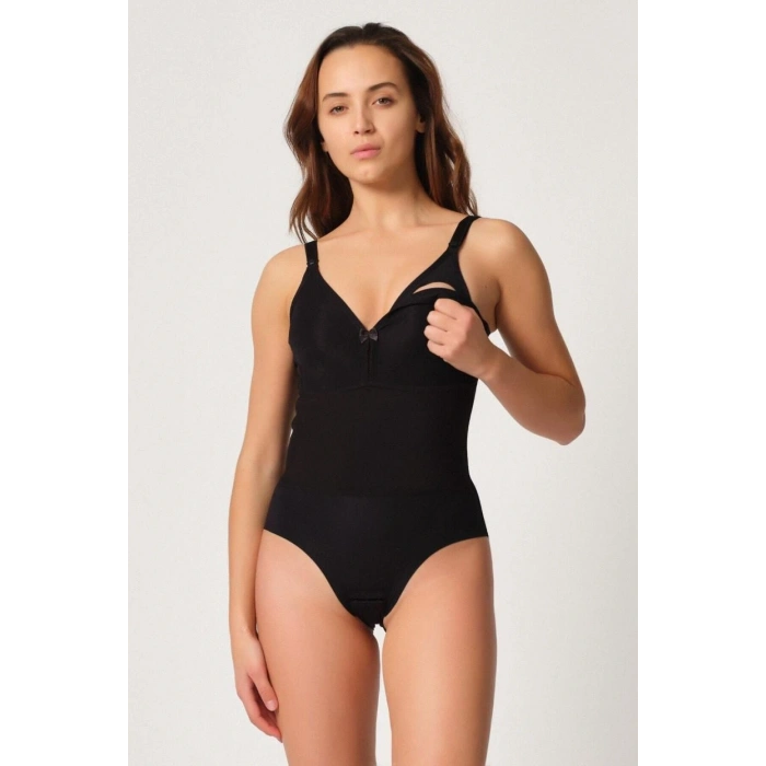 Siyah Mı 2944 Sırt Destekli Badi Emzirme Korse