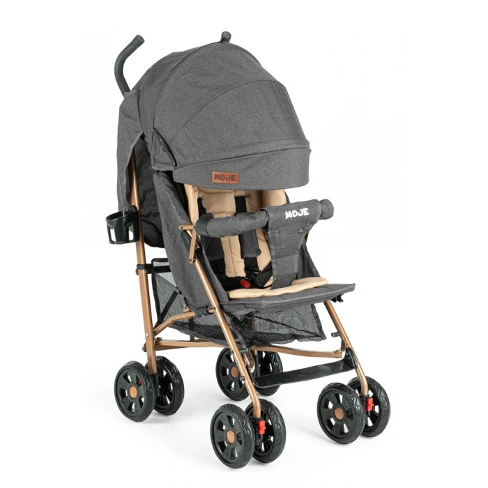 Strong Baston Bebek Arabası Antrasit Gold