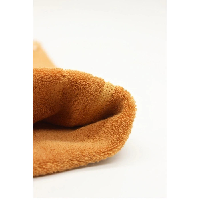 Tekli Kaymaz Mix Havlu Külotlu Çorap 50501 Hardal