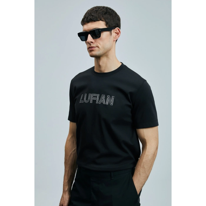 Thınk Modern Grafik T- Shirt Siyah