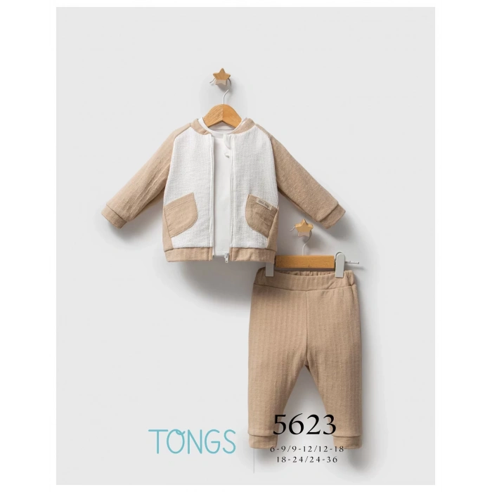 Tongs Streamlined 3Lü Takım 5623 Bej