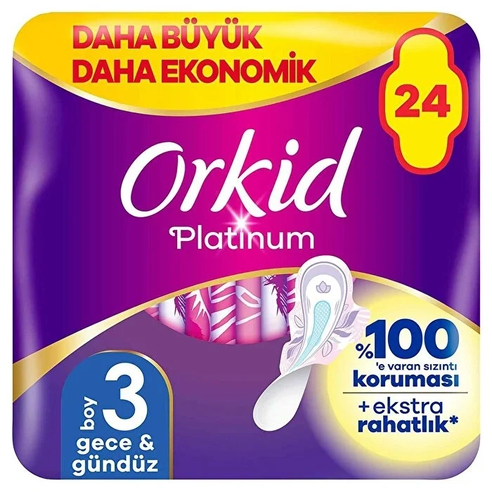 Ultra Platinum Gece Ped 24Lü