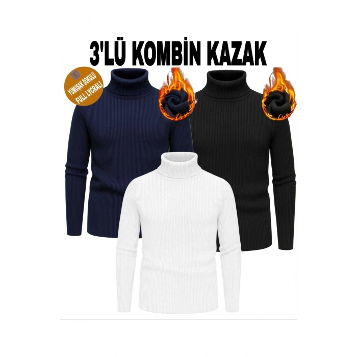 unisex balıkçı yaka kaşkorse triko boğazlı kazak